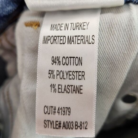 AGOLDE Jeans Womens 24 Blue Sophie High Rise Distressed Skinny Jeans Stretch - Picture 9 of 9